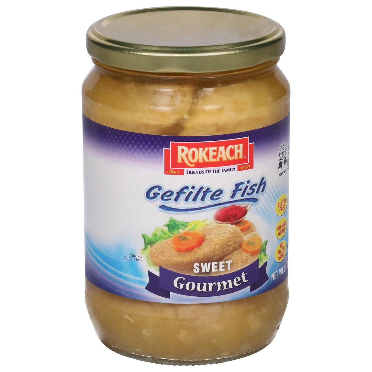 slide 2 of 9, Rokeach Kosher Gefilte Fish Prem Style, 24 oz