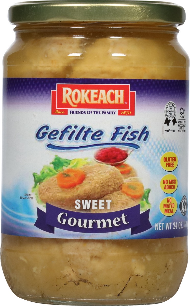 slide 6 of 9, Rokeach Kosher Gefilte Fish Prem Style, 24 oz