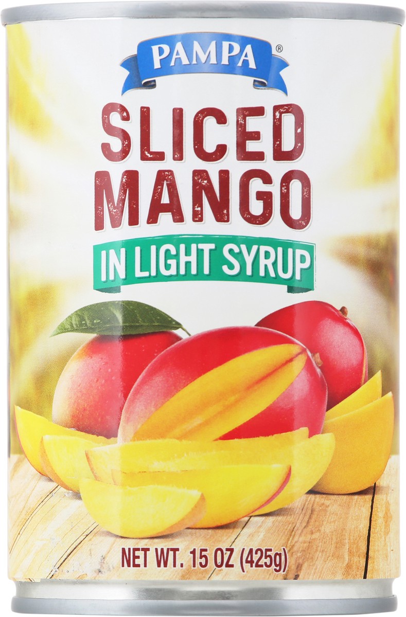 slide 6 of 9, Pampa Low Sugar Mango Slices, 15 oz