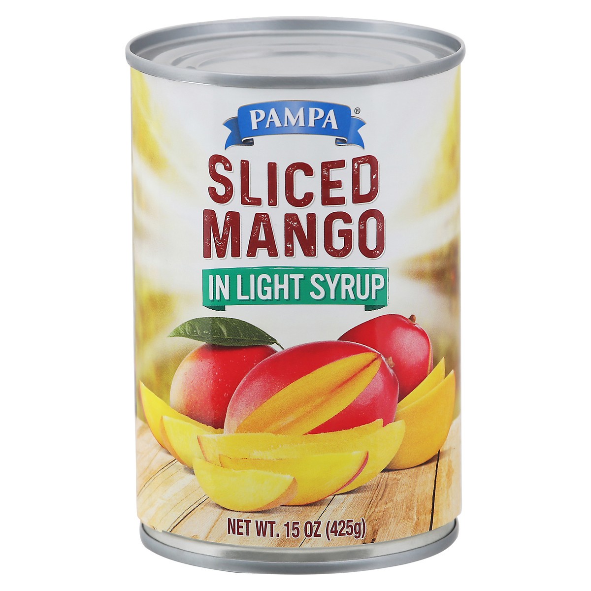 slide 1 of 9, Pampa Low Sugar Mango Slices, 15 oz