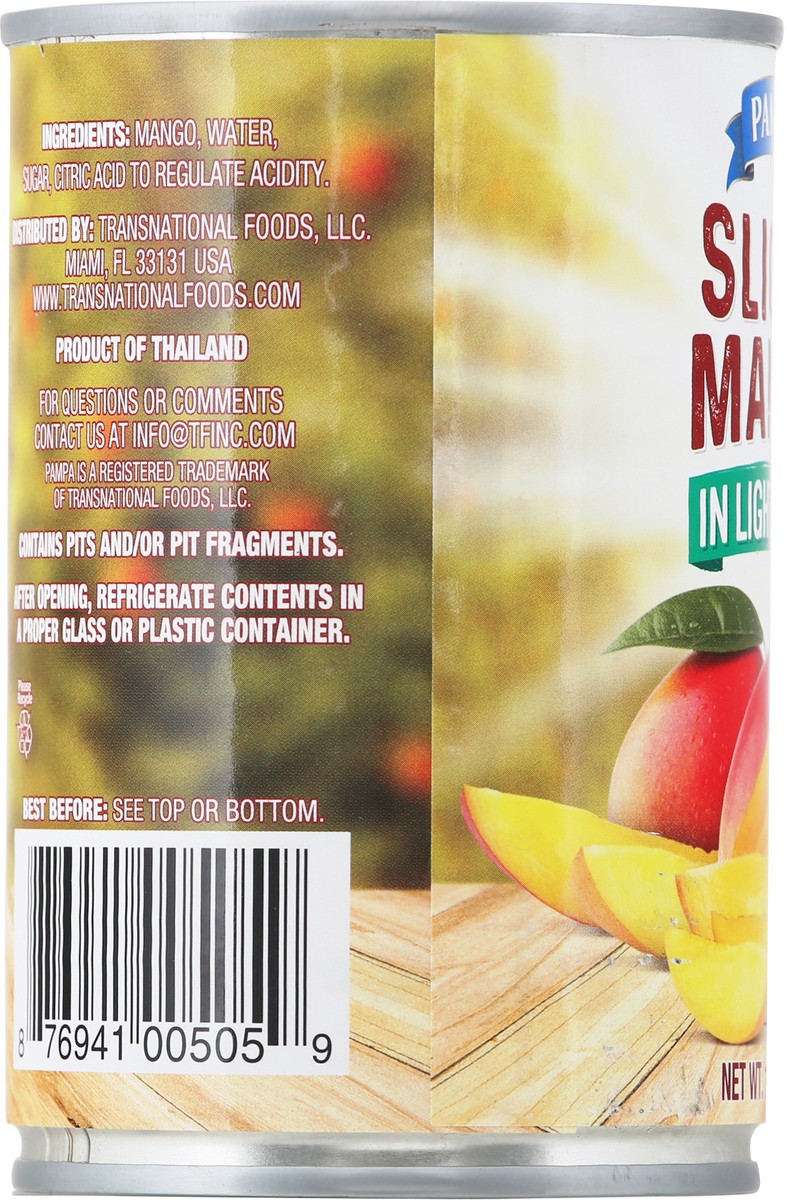 slide 7 of 9, Pampa Low Sugar Mango Slices, 15 oz