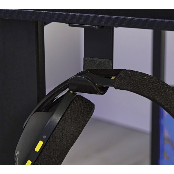 slide 8 of 10, RS Gaming™ Mergence 60""W RGB Gaming Computer Desk With 10 Acoustic Panels, Black, 1 ct