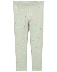 Carter's Baby Floral Stretch Leggings - Green Green 18M
