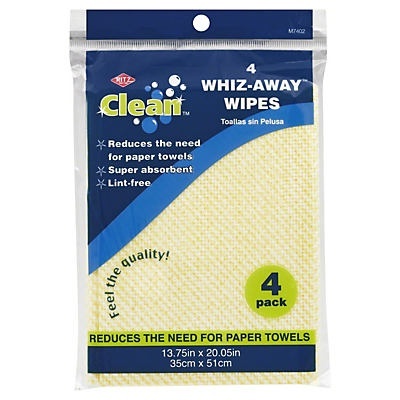 slide 1 of 1, Ritz Clean Whiz-Away Wipes, 4 ct