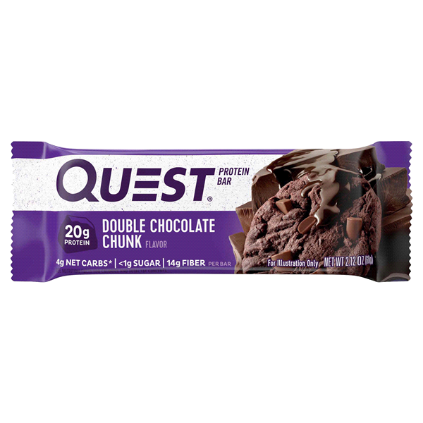 slide 1 of 1, Quest Protein Bar, Double Chocolate Chunk Flavor, 2.12 oz