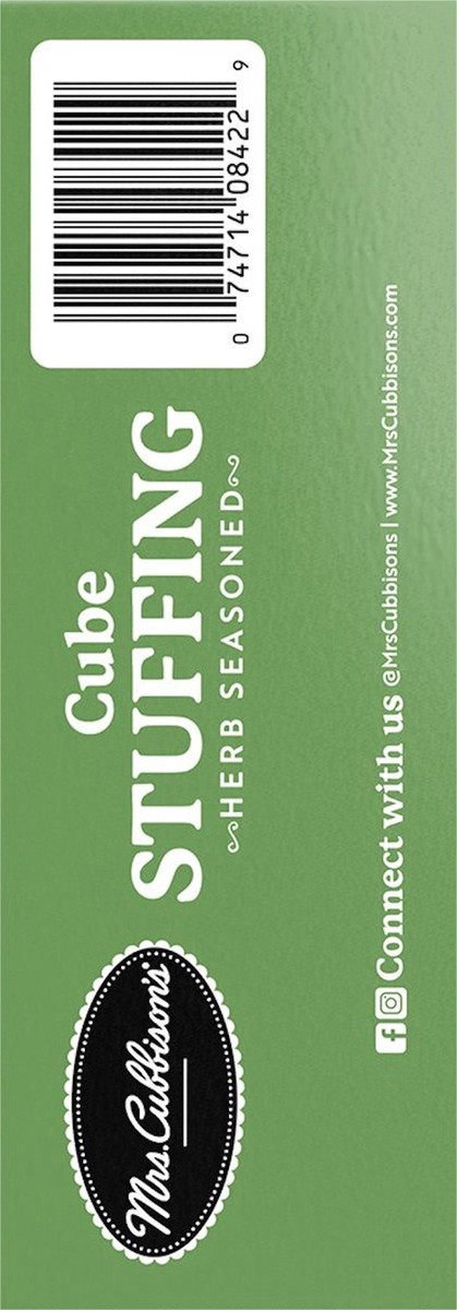 slide 11 of 11, Mrs. Cubbison's Herb Seasoned Cube Herb Seasoned Cube Stuffing 10 oz, 10 oz