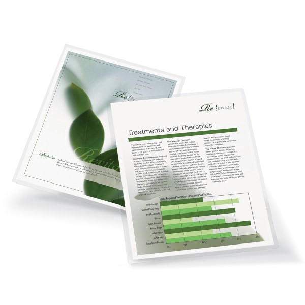 slide 3 of 3, Office Depot® Brand Laminating Pouches, Letter Size, 3 Mil, 9"" x 11.5"", Pack Of 50, 50 ct