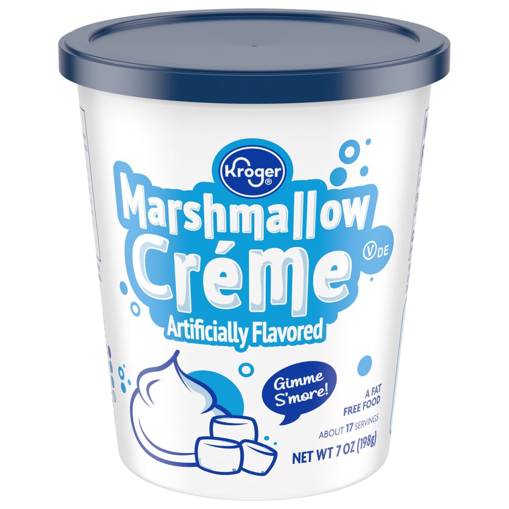 slide 1 of 4, Kroger Marshmallow Creme, 7 oz