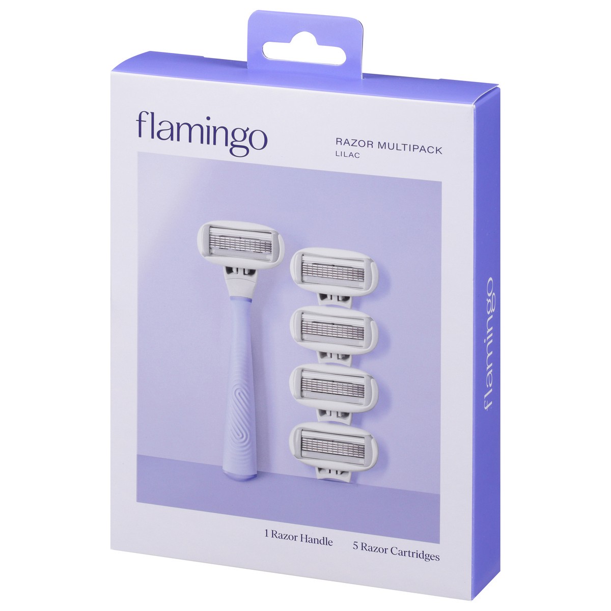 slide 8 of 9, Flamingo Lilac Razor Multipack Kit, 1 ct