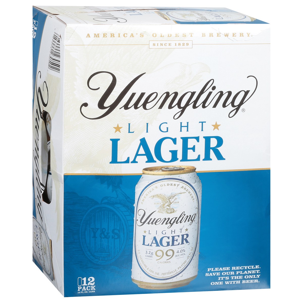 slide 4 of 9, Yuengling Light Lager Beer 12 - 12 fl oz Cans, 12 ct; 12 fl oz