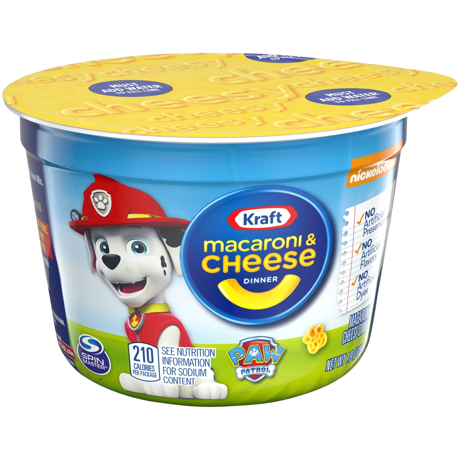 Kraft Macaroni & Cheese Easy Microwavable Dinner with Nickelodeon Paw