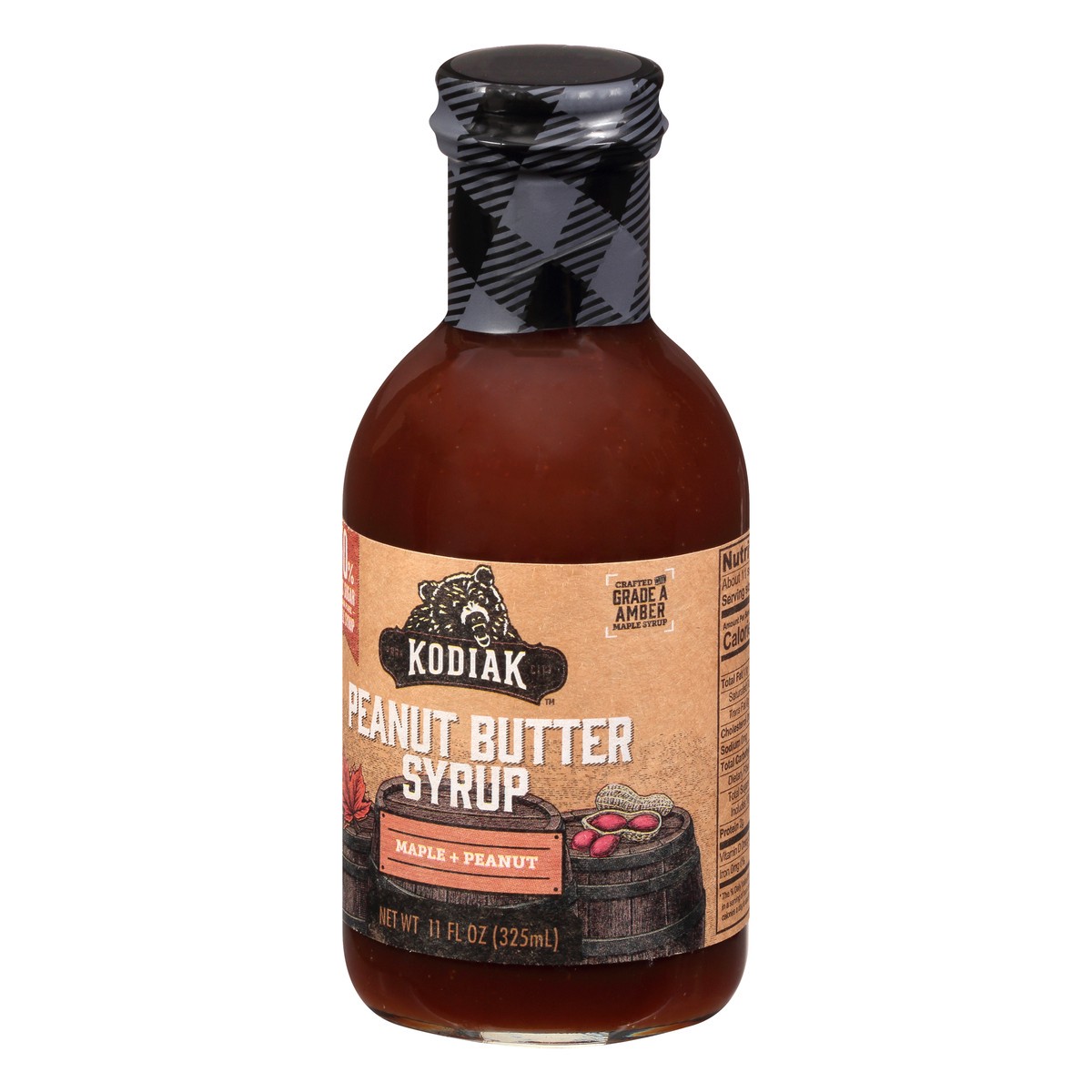 slide 4 of 9, Kodiak Cakes Peanut Butter Syrup 11 oz, 12 oz