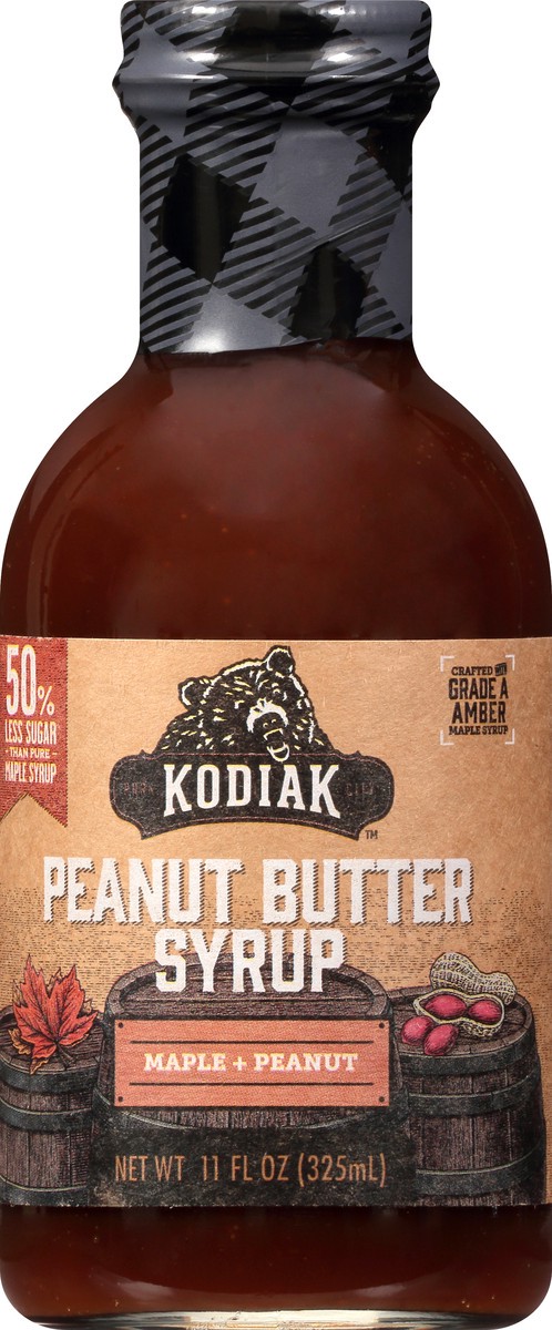 slide 6 of 9, Kodiak Cakes Peanut Butter Syrup 11 oz, 12 oz