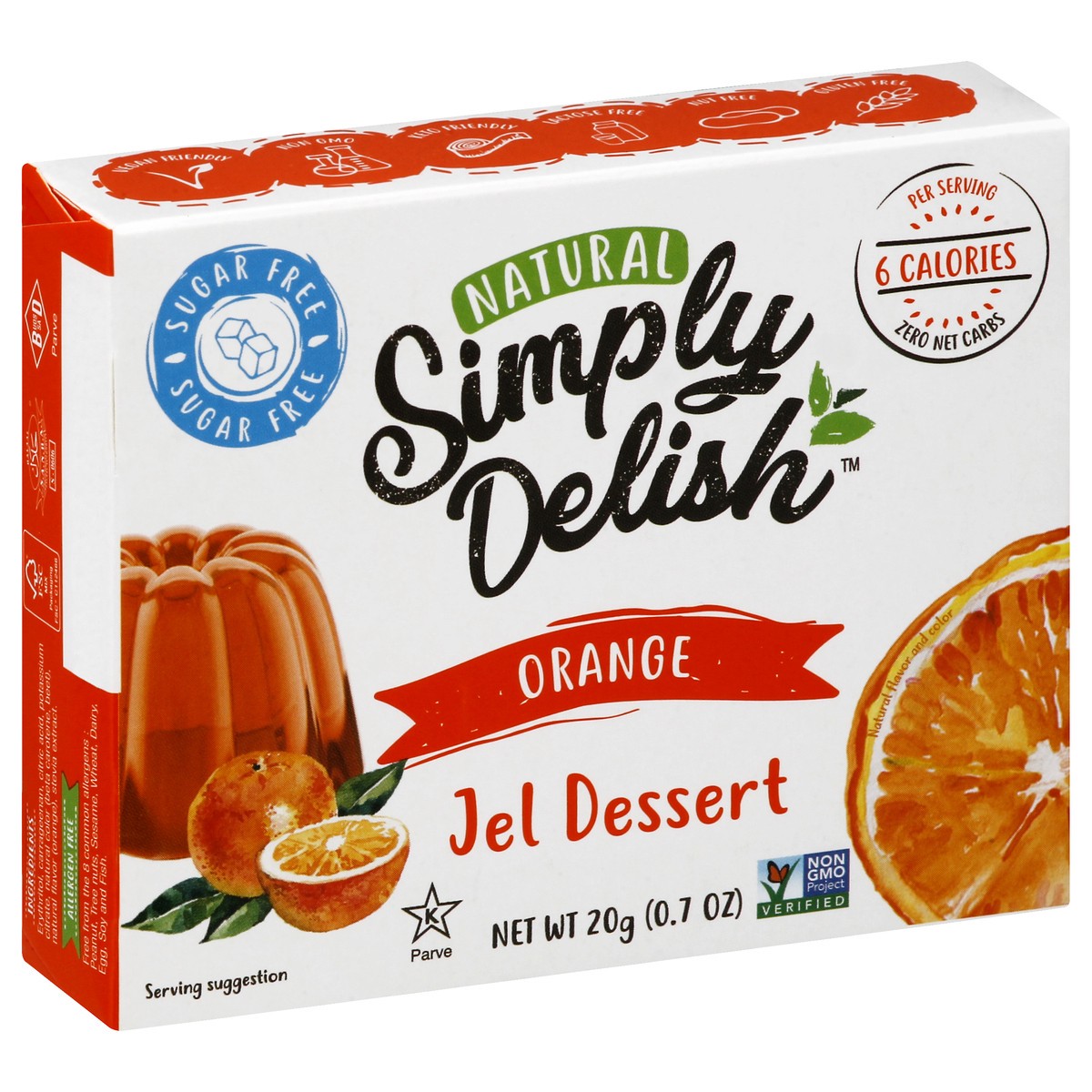 slide 11 of 13, Simply Delish Orange Jel Dessert 20 gr, 1.6 oz