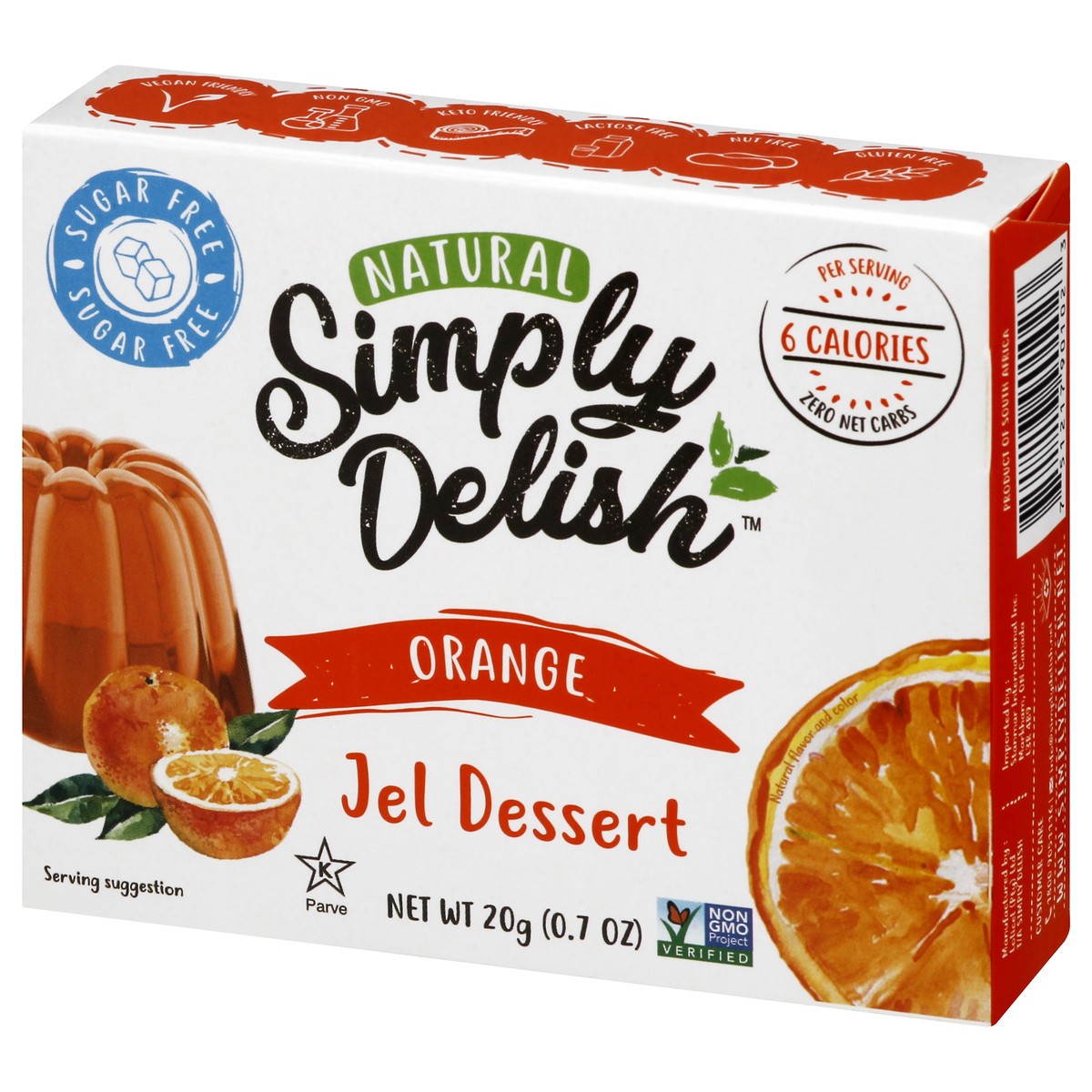 slide 9 of 13, Simply Delish Orange Jel Dessert 20 gr, 1.6 oz