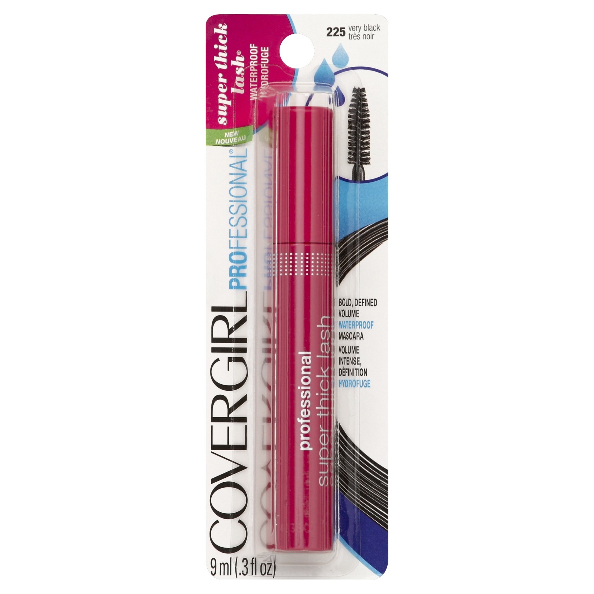 slide 1 of 1, CoverG irl Professional Super Thick Lash Waterproof Mascara - 225 Very Black, 0.3 fl oz