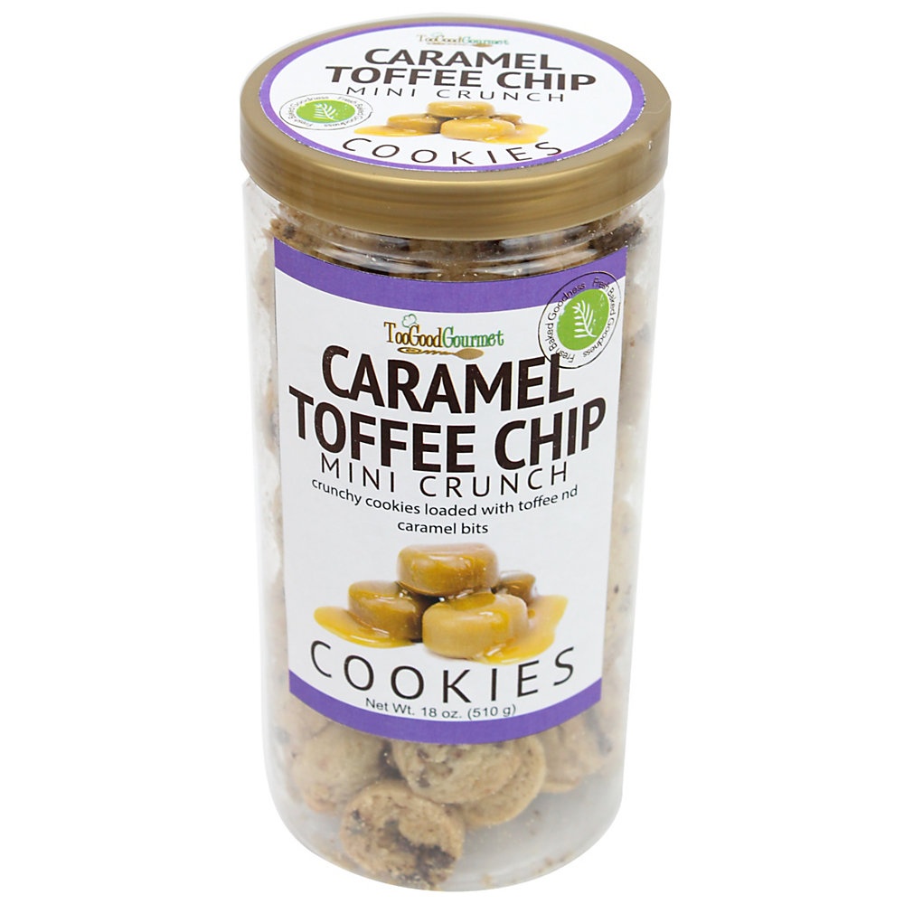 slide 1 of 1, Too Good Gourmet Cookies, Caramel Toffee Chip, 18 Oz Tube, 1 ct