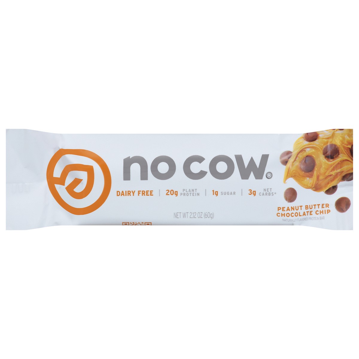 slide 1 of 9, No Cow Peanut Butter Chocolate Chip Protein Bar, 2.12 oz