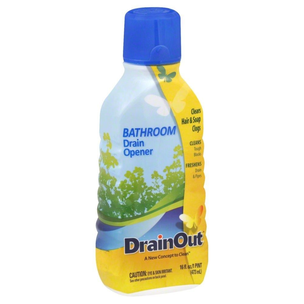 slide 1 of 1, Drain OUT Bathroom Drain Opener, 16 fl oz