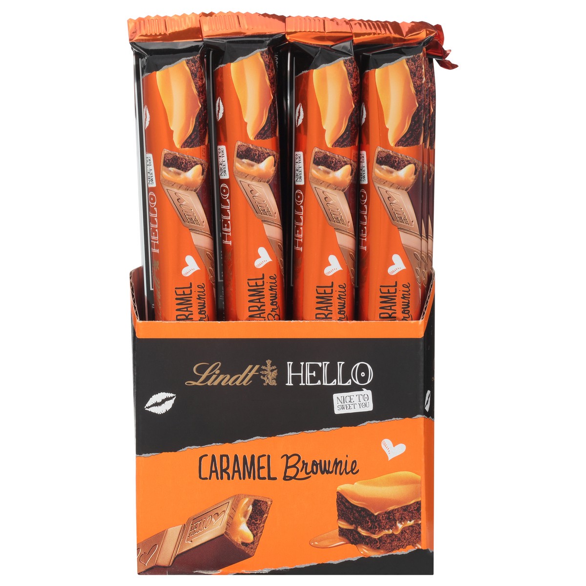 slide 7 of 10, Lindt Hello Caramel Brownie Milk Chocolate 1 ea, 1 ct