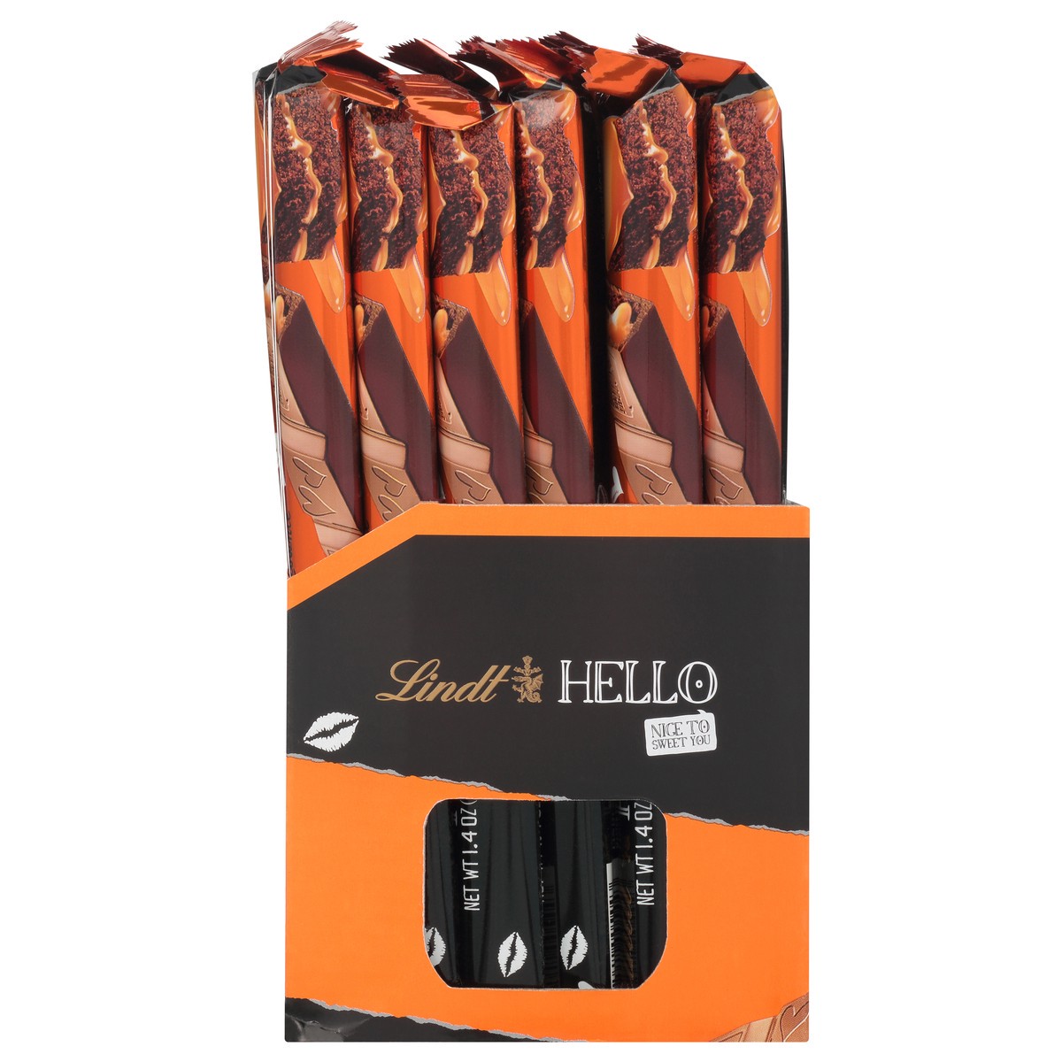 slide 9 of 10, Lindt Hello Caramel Brownie Milk Chocolate 1 ea, 1 ct