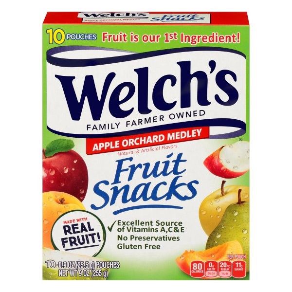 slide 1 of 8, Welch's Apple Orchard Medley Fruit Snacks, 9 oz