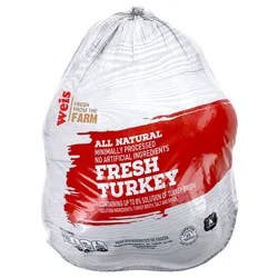 Weis Quality Fresh Turkey 18-20 Pound Average