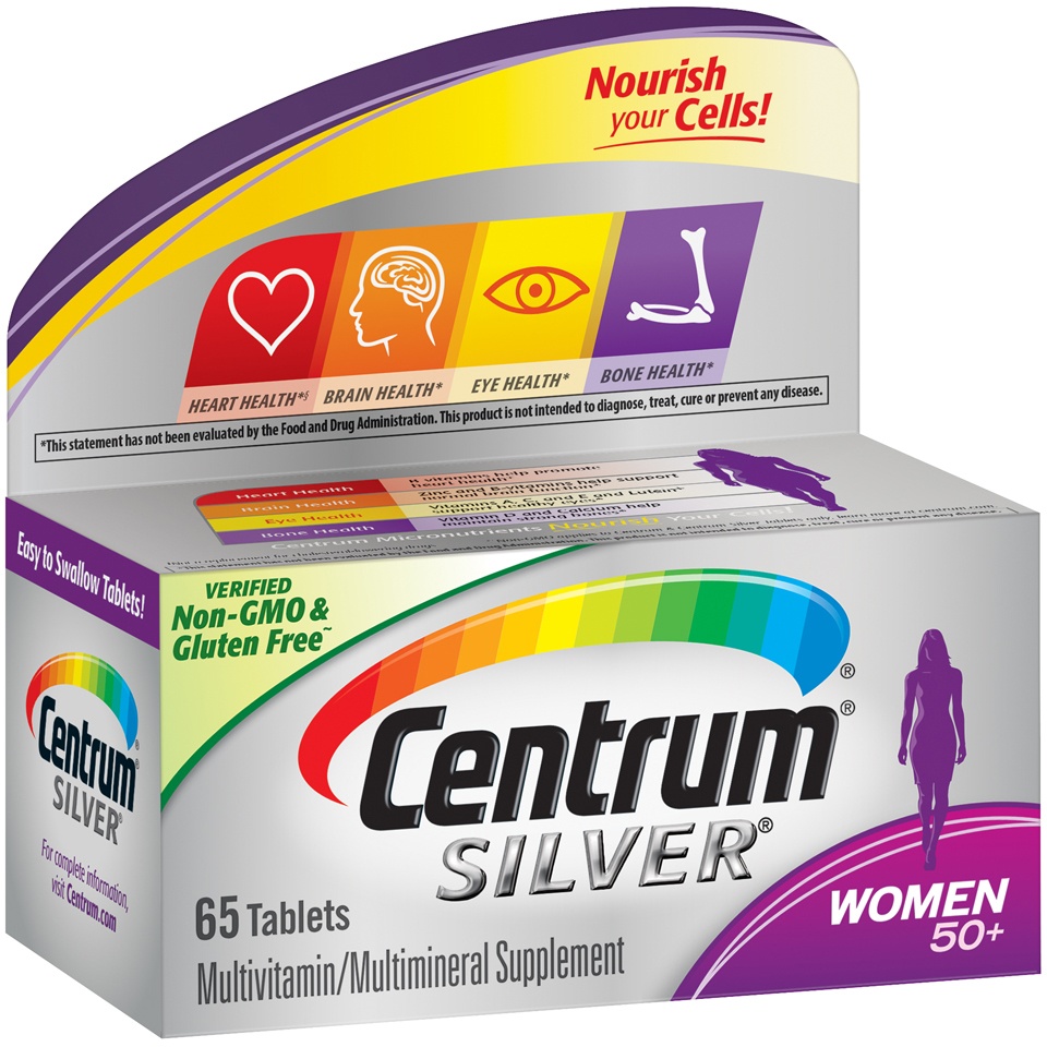 slide 2 of 6, Centrum Silver Women 50 Multivitamin Multimineral Tablets, 65 ct