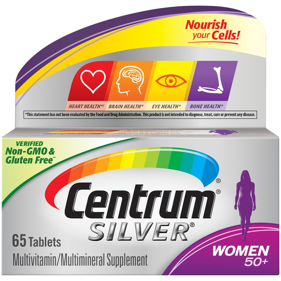 slide 1 of 6, Centrum Silver Women 50 Multivitamin Multimineral Tablets, 65 ct