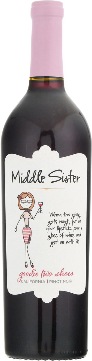 slide 2 of 12, Middle Sister Wines Non-Vintage Goodie Two-Shoes Pinot Noir, California, 750ml, 750 ml