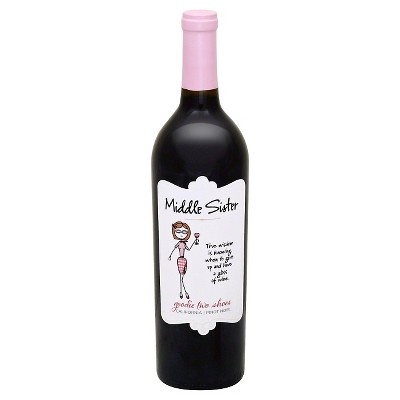 slide 1 of 1, Middle Sister Wines Pinot Noir Bottle, 750 ml