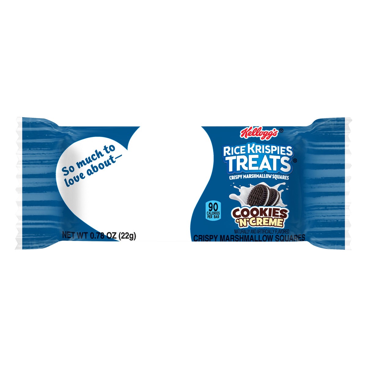 slide 3 of 7, Rice Krispies Treats Kellogg's Rice Krispies Treats Marshmallow Snack Bars, Cookies 'n' Creme, 0.78 oz, 0.77 oz