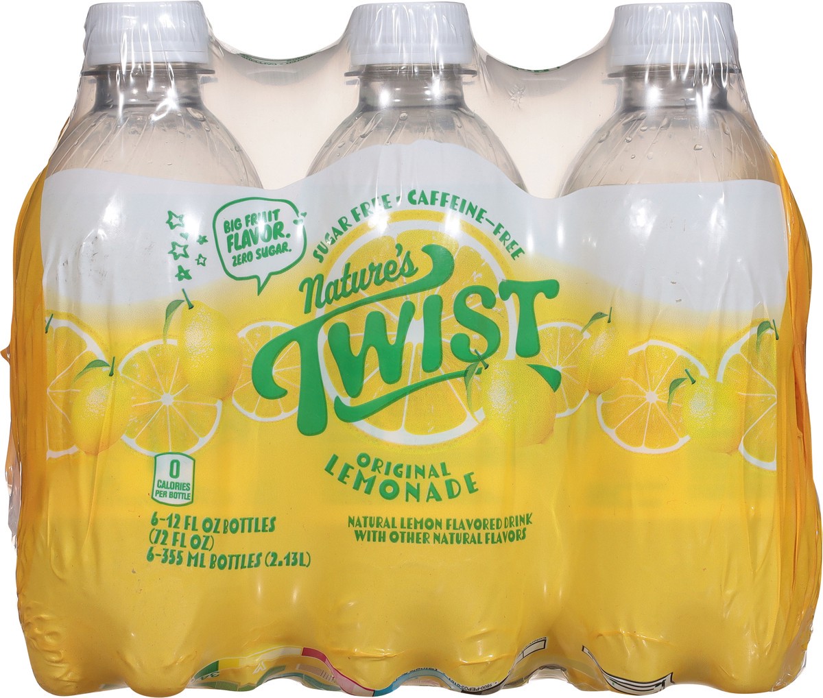 slide 9 of 14, Nature's Twist Sugar Free Caffeine-Free Original Lemonade 6 - 12 fl oz Bottles, 6 ct