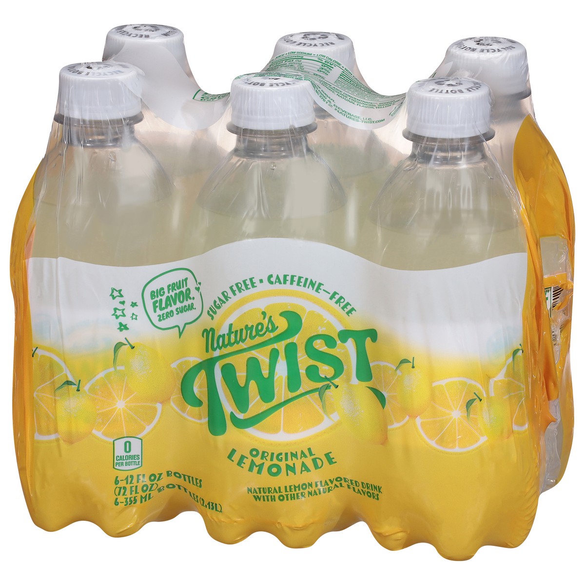slide 7 of 14, Nature's Twist Sugar Free Caffeine-Free Original Lemonade 6 - 12 fl oz Bottles, 6 ct