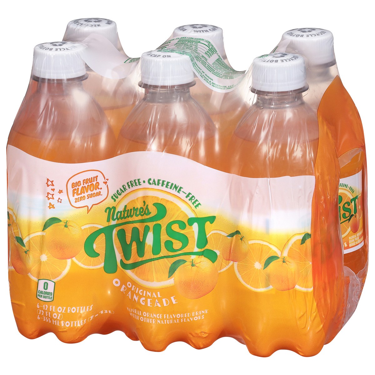 slide 11 of 14, Nature's Twist Sugar Free Caffeine-Free Original Orangeade 6 - 12 fl oz Bottles, 6 ct