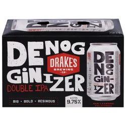 Drake's Brewing Co. Double IPA Denog Ginizer Beer 6 - 12 fl oz Cans