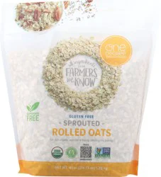 One Degree Organic Foods Gluten Free Sprouted Rolled Oats 45 oz