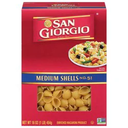 San Giorgio No. 51 Medium Shells 16 oz