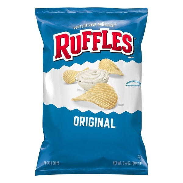 slide 1 of 1, Ruffles Potato Chips Original, 8.5 oz