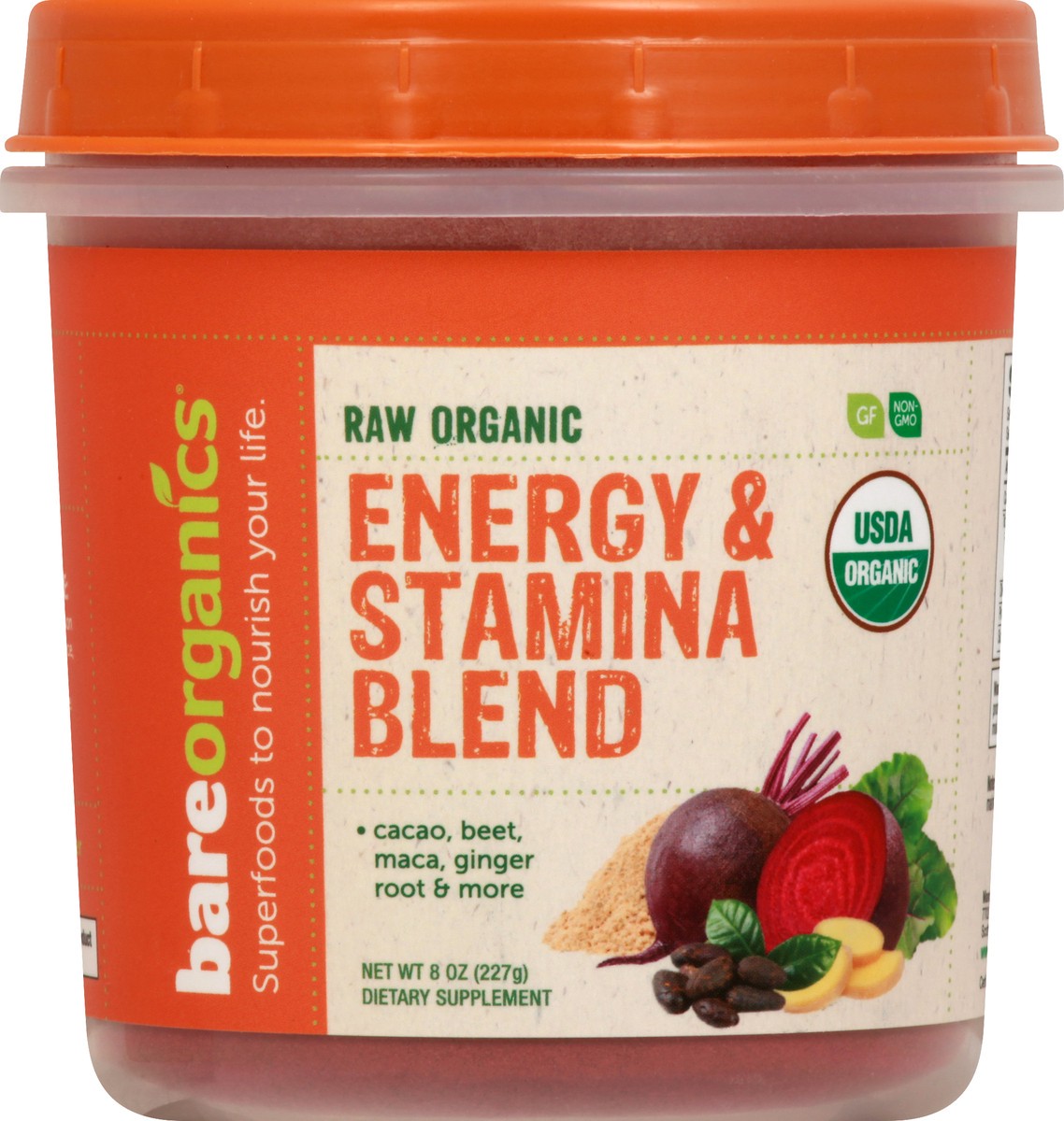 slide 2 of 13, BareOrganics Organic Raw Energy & Stamina Blend - 8 oz, 8 oz