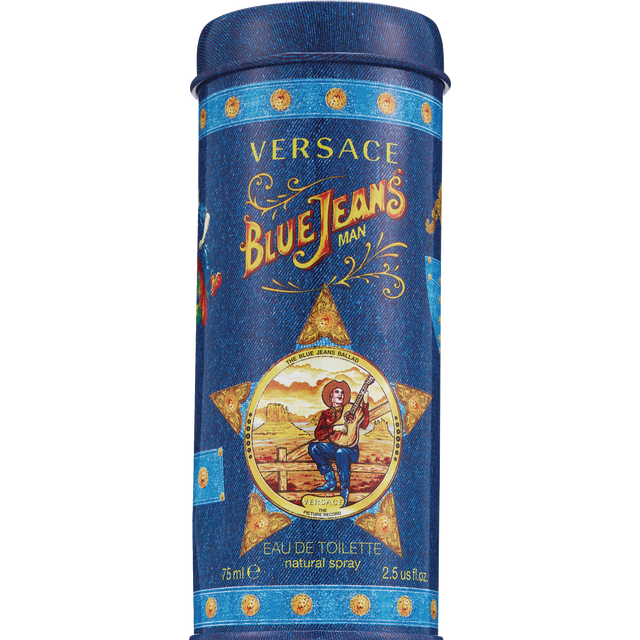 slide 1 of 1, FRAGRANCENET.COM Gianni Versace Blue Jeans Eau De Toilette Spray For Men, 1 ct