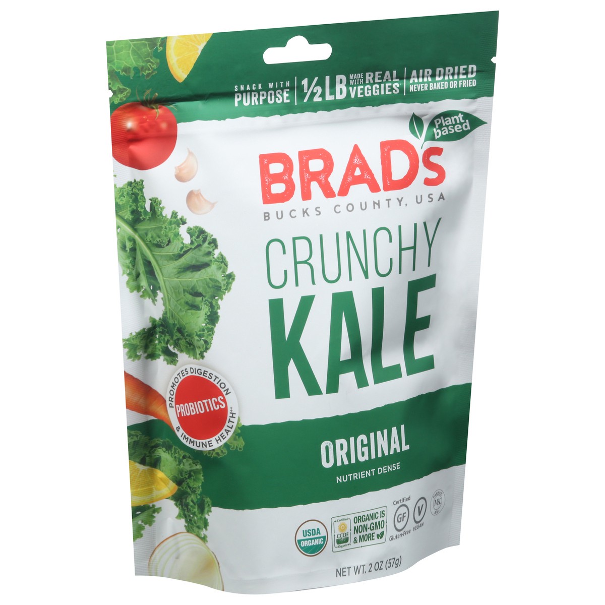 slide 2 of 9, Brad's Brads-Cr Kale W/Probiot, 2 oz