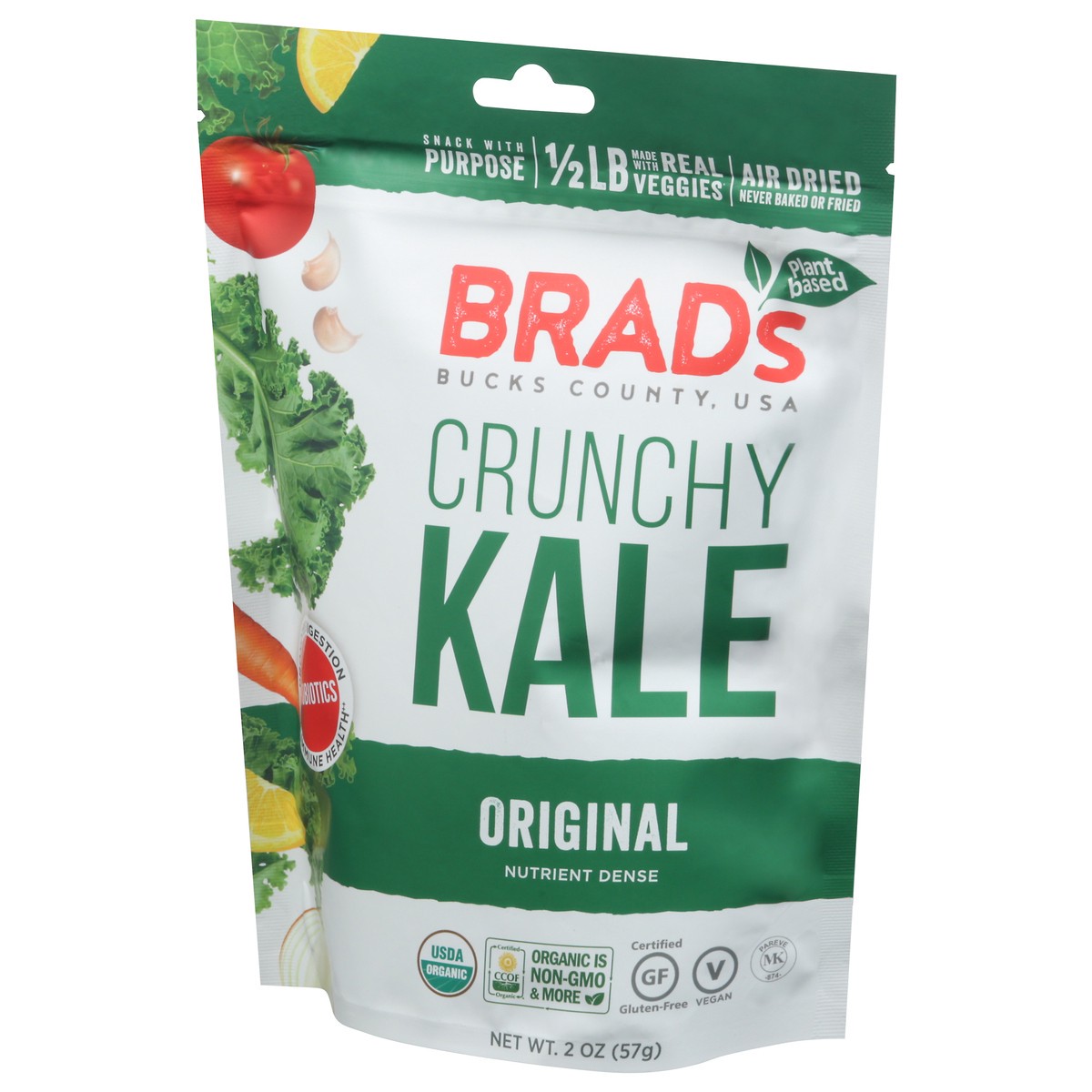 slide 3 of 9, Brad's Brads-Cr Kale W/Probiot, 2 oz