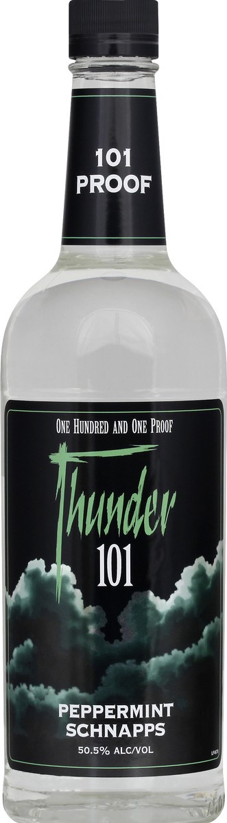 slide 3 of 6, Thunder 101 Schnapps, Peppermint, 750 ml