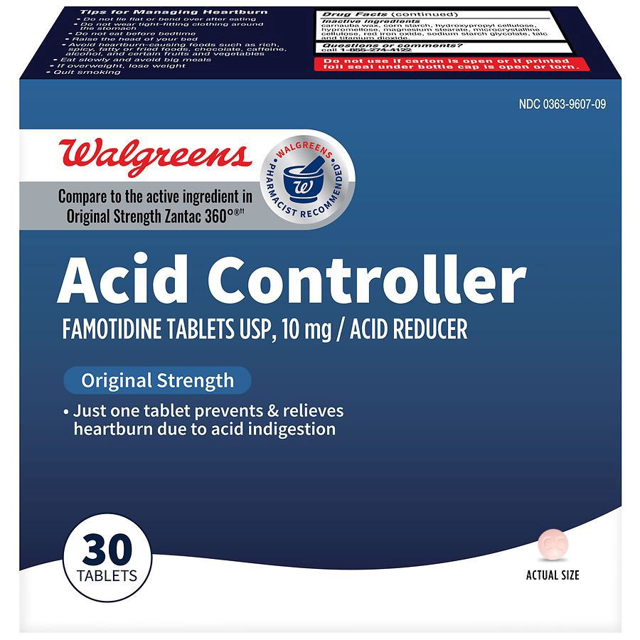 slide 1 of 5, Walgreens Acid Reducer Z 10 mg, 30 ct