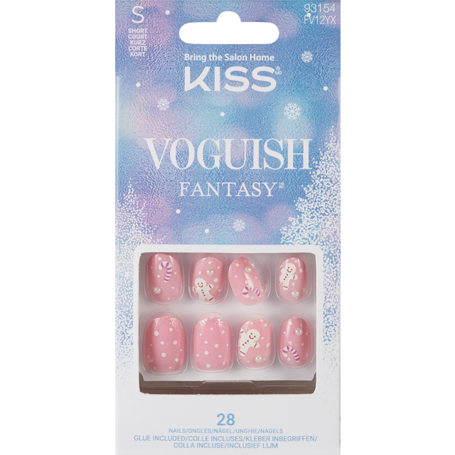 slide 1 of 1, KISS Ks Voguish Fantasy Nails- Happy Mittens, 1 ct
