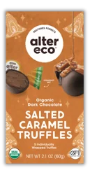 Alter Eco Organic Dark Chocolate Salted Caramel Truffles