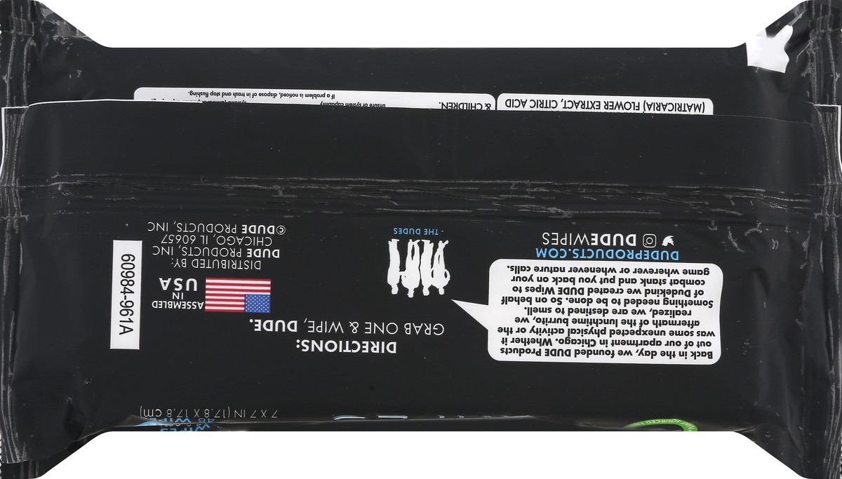 slide 4 of 11, DUDE Extra Large Fragrance Free Flushable Wipes 2 - 48 Wipe Packs, 2 ct