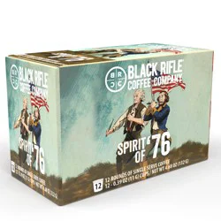 Black Rifle Coffee Company Medium Spirit of '76 Ground Coffee, 12 - 0.39 oz K-Cup Pods