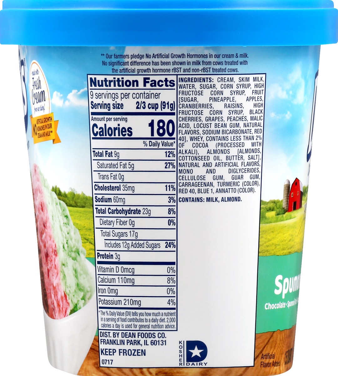 slide 4 of 14, Dean's Country Fresh Spumoni Ice Cream 1.5 qt, 1.5 qt